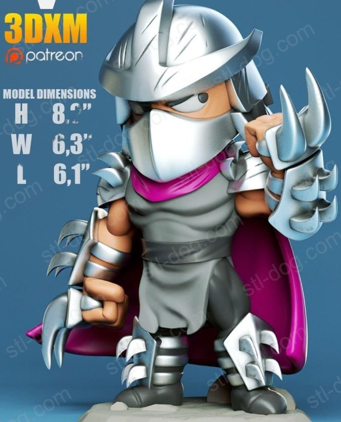 施莱德 忍者神龟  3D打印图纸